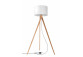 Lampa standing Sollux Ligthing Legno 1, 35x80cm, 1xE27 60W, naturalne drewno, white