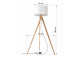 Lampa standing Sollux Ligthing Legno 1, 35x80cm, 1xE27 60W, naturalne drewno, white