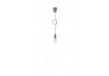 Lampa hanging Sollux Ligthing Diego 1, 9cm, 1xE27 60W, szary