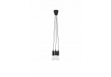 Lampa hanging Sollux Ligthing Diego 3, 16cm, 3xE27 60W, black
