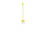 Lampa hanging Sollux Ligthing Diego 3, 16cm, 3xE27 60W, yellow