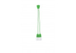 Lampa hanging Sollux Ligthing Diego 3, 16cm, 3xE27 60W, green