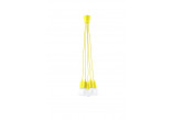 Lampa hanging Sollux Ligthing Diego 5, 24cm, 5xE27 60W, yellow