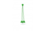 Lampa hanging Sollux Ligthing Diego 5, 24cm, 5xE27 60W, green