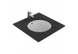 Under-countertop washbasin Ideal Standard Connect, 48cm, round, z overflow, without tap hole, white
