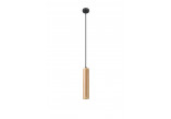 Lampa hanging Sollux Ligthing Lino 1, 8cm, GU10 1x40W, naturalne drewno