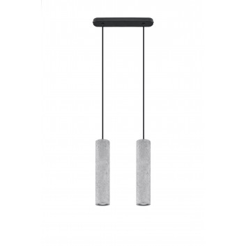 Lampa hanging Sollux Ligthing Luvo 1, 8cm, GU10 1x40W, black/beton