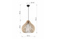 Lampa hanging Sollux Ligthing Luvo 3, 7x40cm, GU10 3x40W, black/beton