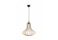 Lampa hanging Sollux Ligthing Alexia, 21cm, E27 1x60W, black/naturalne drewno