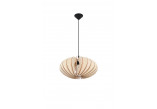 Lampa hanging Sollux Ligthing Sophia, 40cm, E27 1x60W, black/naturalne drewno