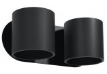 Sconce Sollux Ligthing Orbis 2, 28cm, double, GU9 2x40W, black