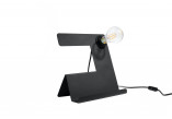 Lampa biurkowa Sollux Ligthing Incline, 25cm, E27 1x60W, black