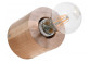 Plafon Sollux Ligthing Salgado, 10cm, round, E27 1x60W, naturalne drewno