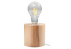 Lampa biurkowa Sollux Ligthing Salgado, 10cm, round, E27 1x60W, naturalne drewno