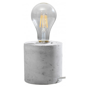 Sconce Sollux Ligthing Salgado, 10cm, round, beton, E27 1x60W, szary