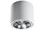 Plafon Sollux Ligthing Tiube, 12cm, round, GU10 1x40W, white