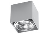 Plafon Sollux Ligthing Blake, 12cm, square, GU10 1x40W, szary