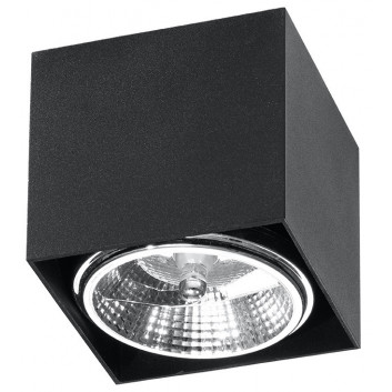 Plafon Sollux Ligthing Blake, 12cm, square, GU10 1x40W, szary