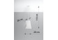 Plafon Sollux Ligthing Vega 70, round, 70x70cm, E27 5x60W, white
