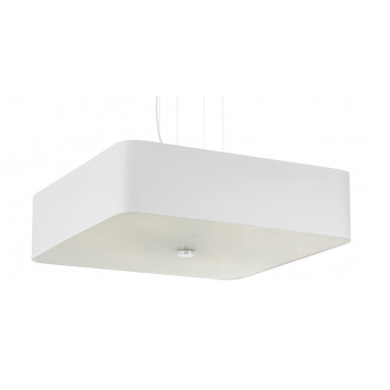 Żyrandol Sollux Ligthing Lokko 1, square, 45x45cm, E27 5x60W, white