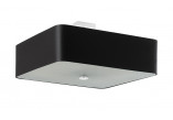 Plafon Sollux Ligthing Lokko 1, square, 45x45cm, E27 5x60W, black/white