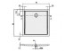 Shower tray rectangular Villeroy&Boch Futurion Flat, 1200x800mm, Weiss Alpin