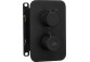 Component wall mounted Deante Box, round, black