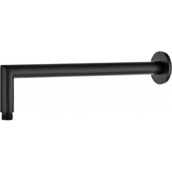 Arm deszczownicy Deante Cascada, wall mounted, 325mm, round, black