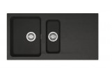 Zlewozmywak Franke Orion OID 651 z Tectonite for built-in, półtorakomorowy, onyx, komora on the left strony