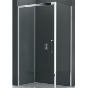 Drzwi prysznicowe Novellini Rose Rosse 2P 131-137 cm przesuwne do ścianki lub wnęki, wersja lewa- sanitbuy.pl