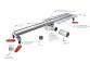 Drainline, pełny set, Wiper New Premium, 1200mm, wzór Ponente, finish poler