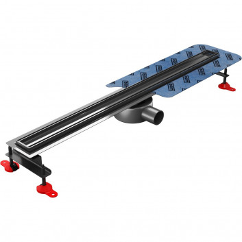 Drainline, pełny set, Wiper New Premium, 1200mm, wzór Ponente, finish poler