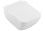 Bowl wall hung Villeroy & Boch Vinticello, 56x37,5cm, rectangular, bez kołnierza, Stone White CeramicPlus