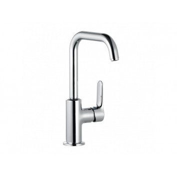 Washbasin faucet Kludi Objekta, standing, height 280mm, spout 155mm, set drain, chrome