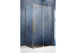 Front cabins Radaway Furo Gold KDJ 100, right version, with wall, 100x200cm, door sliding, glass transparent, profil gold