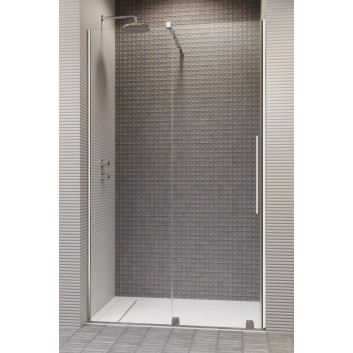 Door shower for recess installation Radaway Espera DWJ 100, left, sliding, glass transparent, 1000x2000mm, profil chrome