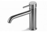 Washbasin faucet Vema Tiber Steel, standing, height 166mm, spout 145mm, korek klik-klak, stainless steel inox