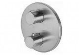 Thermostatic mixer bath and shower Vema Tiber Steel, concealed, 2 wyjścia wody, stainless steel inox