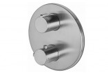 Thermostatic mixer bath and shower Vema Tiber Steel, concealed, 2 wyjścia wody, stainless steel inox