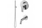 Shower set Vema Timea, concealed, 2 wyjścia wody, overhead shower 30cm, chrome