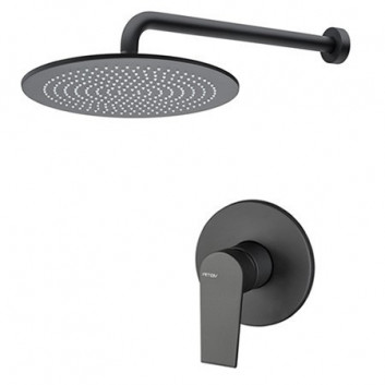 Shower set Vema Timea, concealed, 1 wyjście wody, overhead shower 20cm, chrome