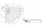 Pentagonal shower tray Sanplast SpaceLine, 90x90cm, acrylic, white