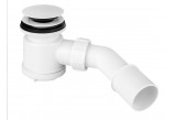 Siphon for shower tray McAlpine, 90mm, czyszczenie od góry, klik-klak, white