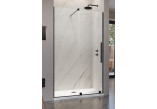 Door sliding for recess installation Radaway Furo Black DWJ, left, with wall, 160x200cm, glass transparent, profil black