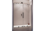 Sliding door for recess installation Radaway Furo Black DWD 150, ze ściankami, 150x200cm, glass transparent, profil black