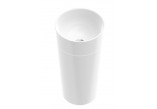 Washbasin countertop/vanity Marmorin Ceto 90, 90x55cm, white shine
