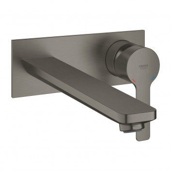 Washbasin faucet Grohe Lineare, concealed, rozmiar L, spout 207mm, brushed hard graphite