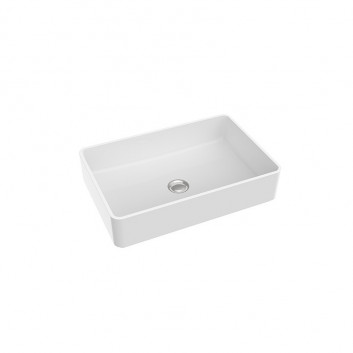 Countertop washbasin/hanging Marmorin Tantium II, 50x40cm, overflow zintegrowany, white shine
