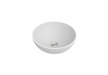Countertop washbasin Marmorin Tinette, 37,4x29,7cm, without overflow, white shine