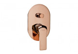 Mixer bath and shower Valvex Aurora Rose Gold, concealed, with switch, rose gold
